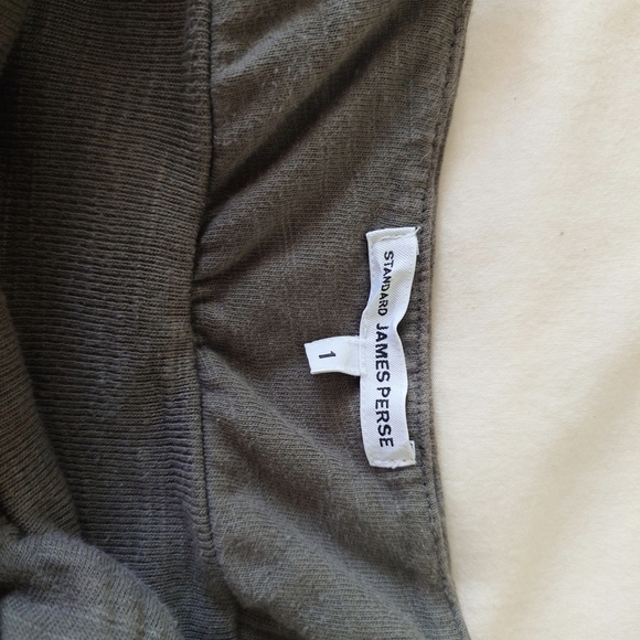 EUC Olive Green Heather JAMES PERSE Standard Tank Maxi Dress 1, S Soft Empire - Picture 5 of 12